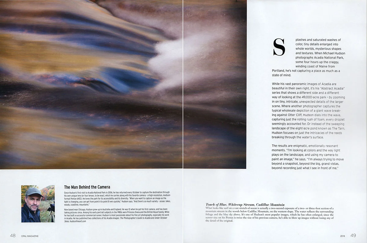 Opal Magazine 2018- Abstract Acadia feature