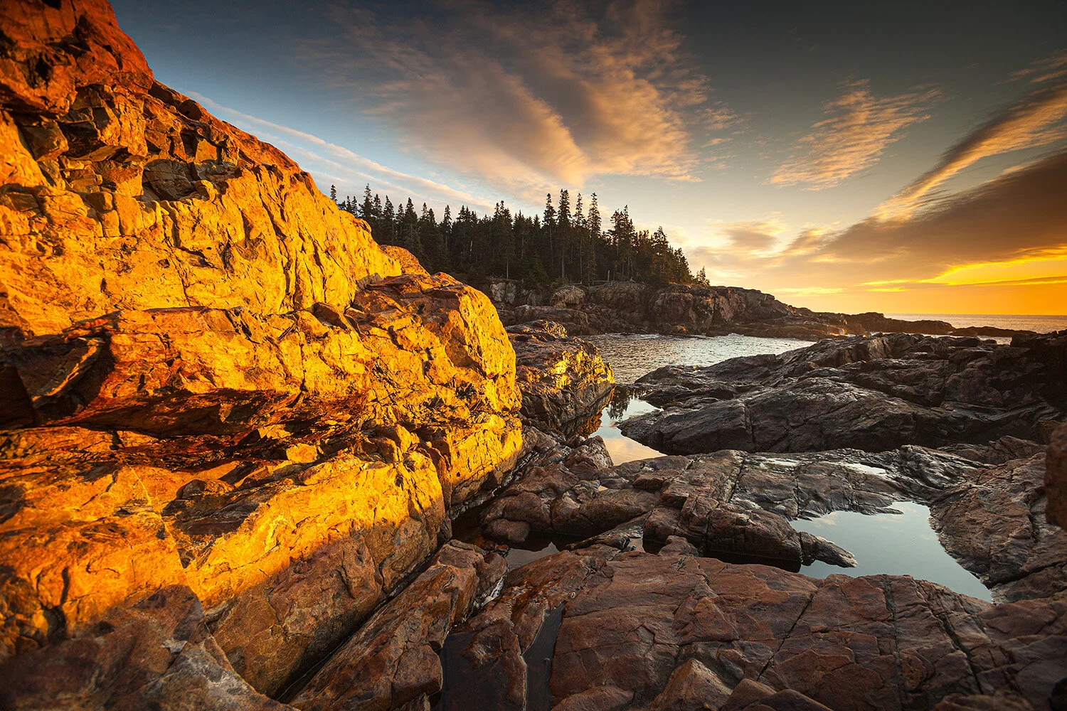 Dawn at Hunters Head, Acadia National Park, Maine