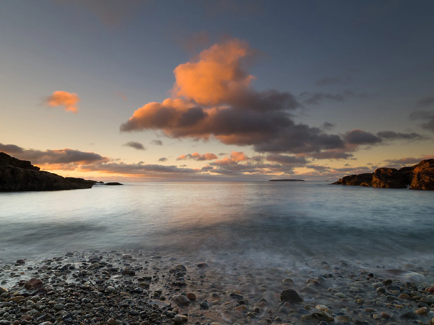 Dawn at Hunters Beach, Acadia National Park, Maine, USA