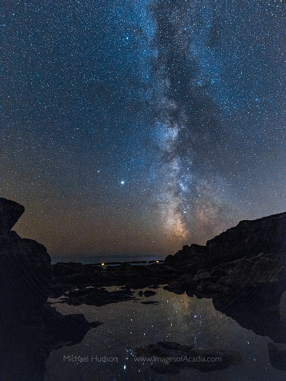 Milky Way seen from Hunters Head, Acadia National Park, Maine, U