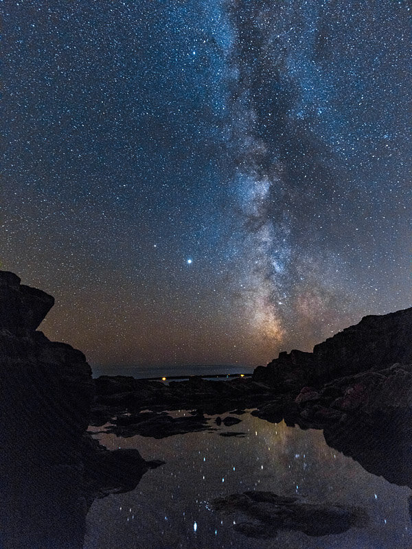 Milky Way seen from Hunters Head, Acadia National Park, Maine, U