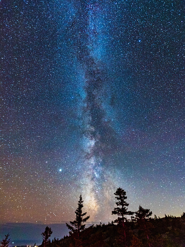 The Milky Way, seen from Cadillac Mountain, Acadia National Park