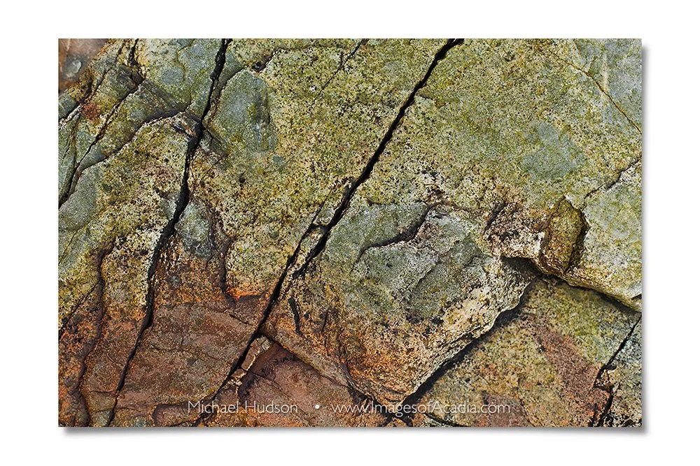 Granite rocks along the beach at Little Hunters Head, Acadia Nat