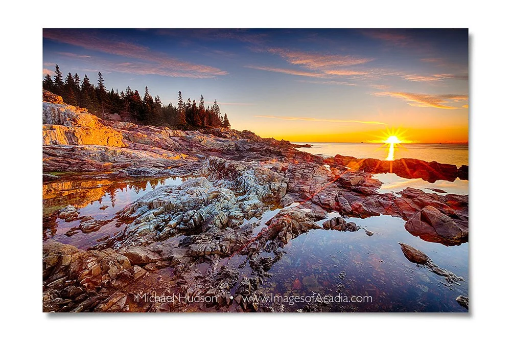 Sunrise at Hunters Head, Acadia National Park, Maine, USA