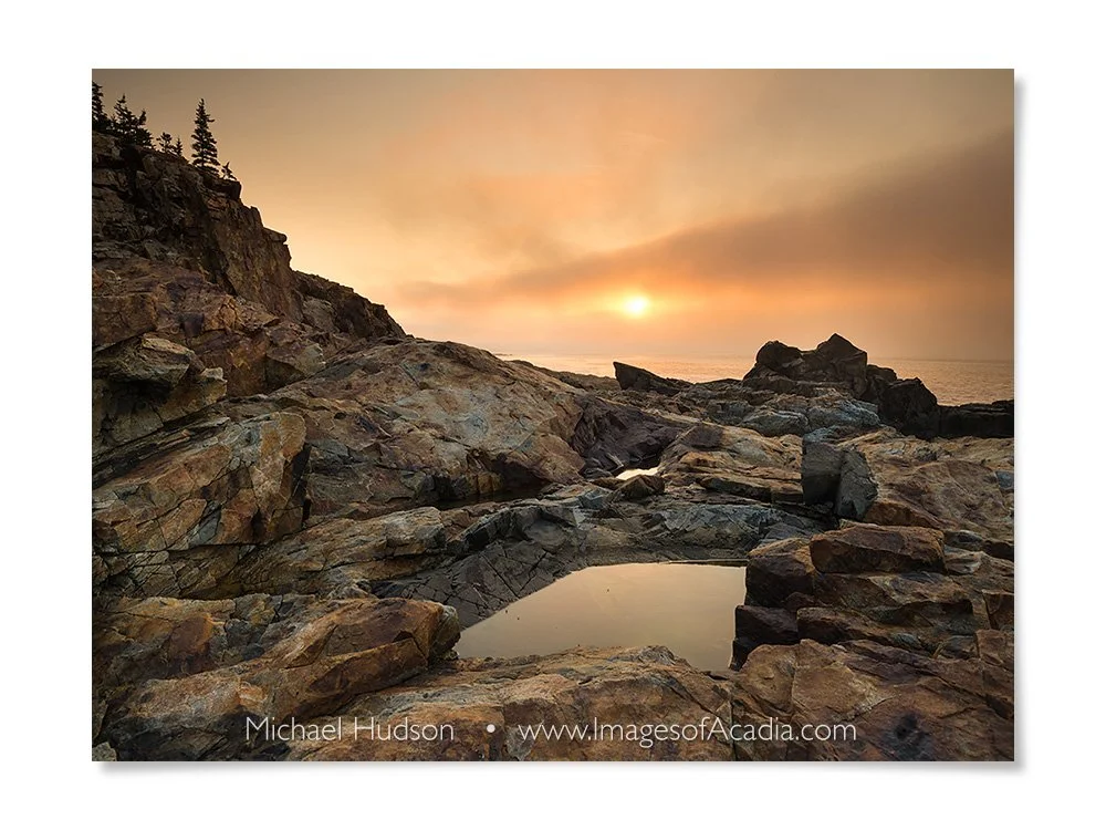 Rugged Maine coastline at dawn, Acadia National Park, Maine, USA