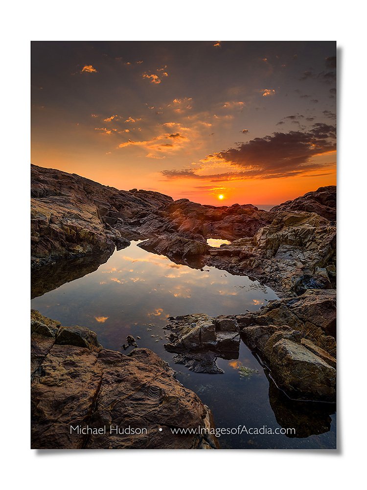 Sunrise at Little Hunters Head, Acadia National Park, Maine, USA