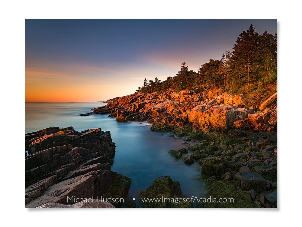 Sunrise at Acadia National Park, Maine, USA