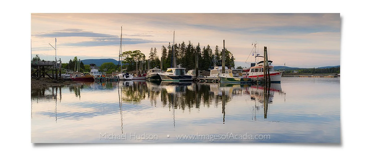 Fishing boats in the harbor, Bernard, Maine