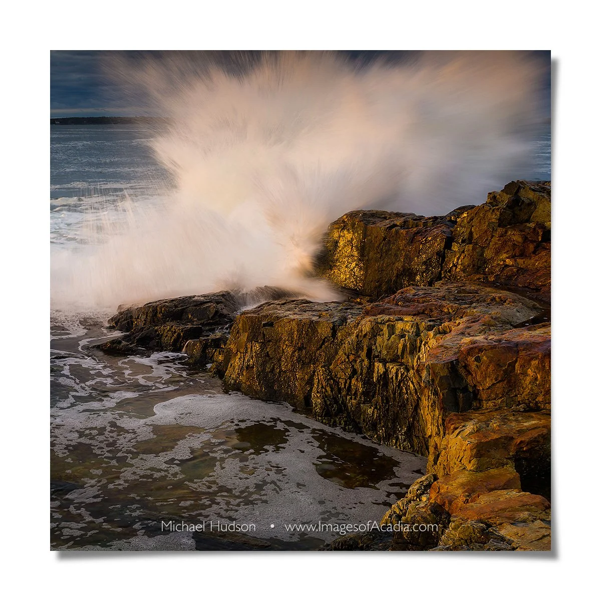 Rocky coastline of Acadia National Park, Maine, USA