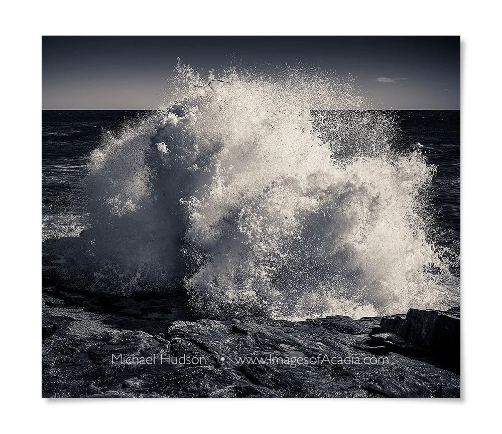 Waves, Schoodic Point, Acadia National Park, Maine, USA