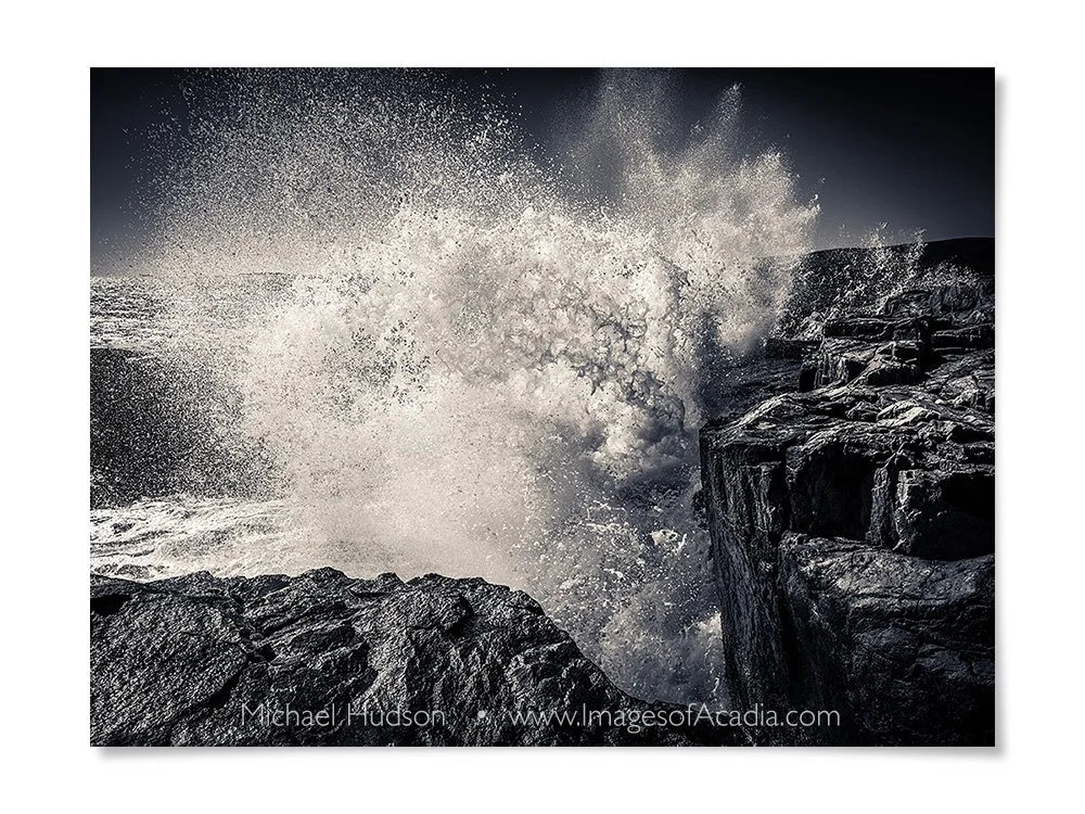 Waves, Schoodic Point, Acadia National Park, Maine, USA