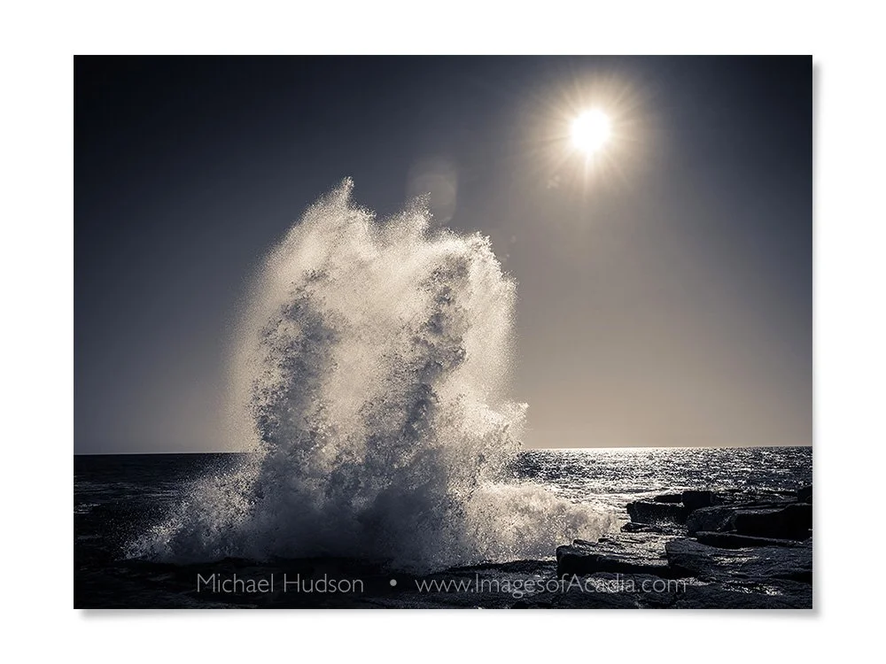 Waves at Schoodic Point, Acadia National Park, Maine, USA