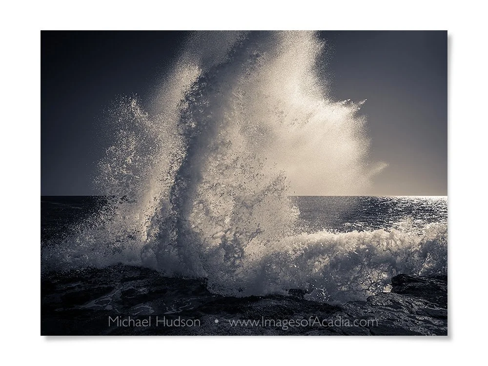 Waves at Schoodic Point, Acadia National Park, Maine, USA