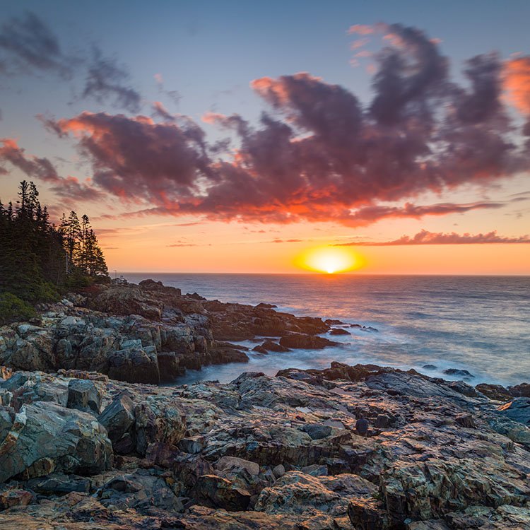 Sunrise, Hunters Head, Acadia National Park, Maine, USA (Copy)