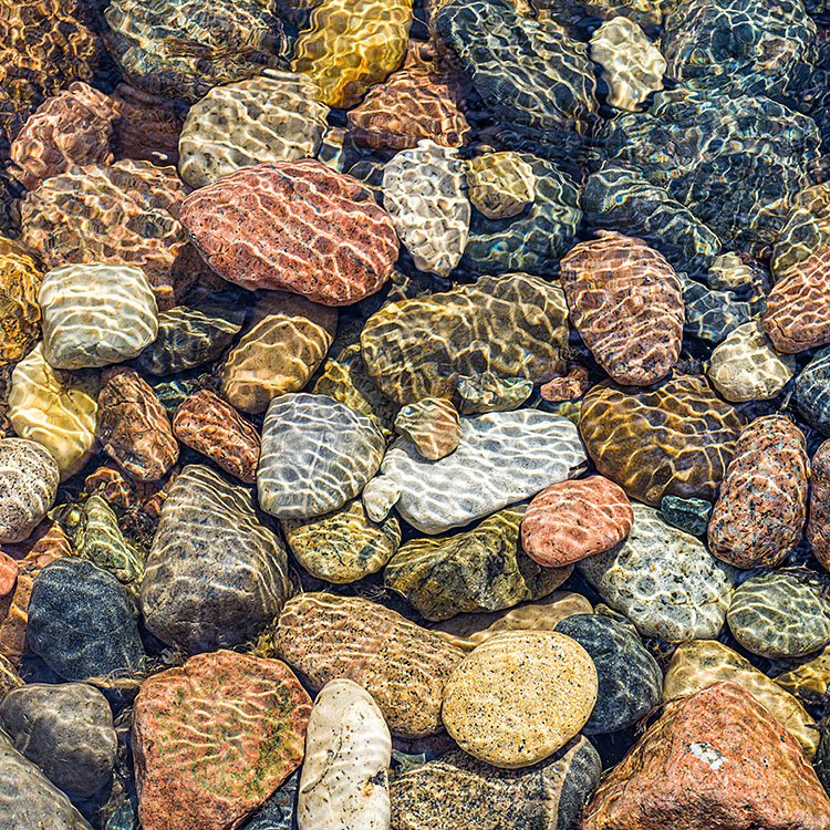 Ripples and rocks, Hunters Beach, Acadia National Park, Maine, U (Copy)