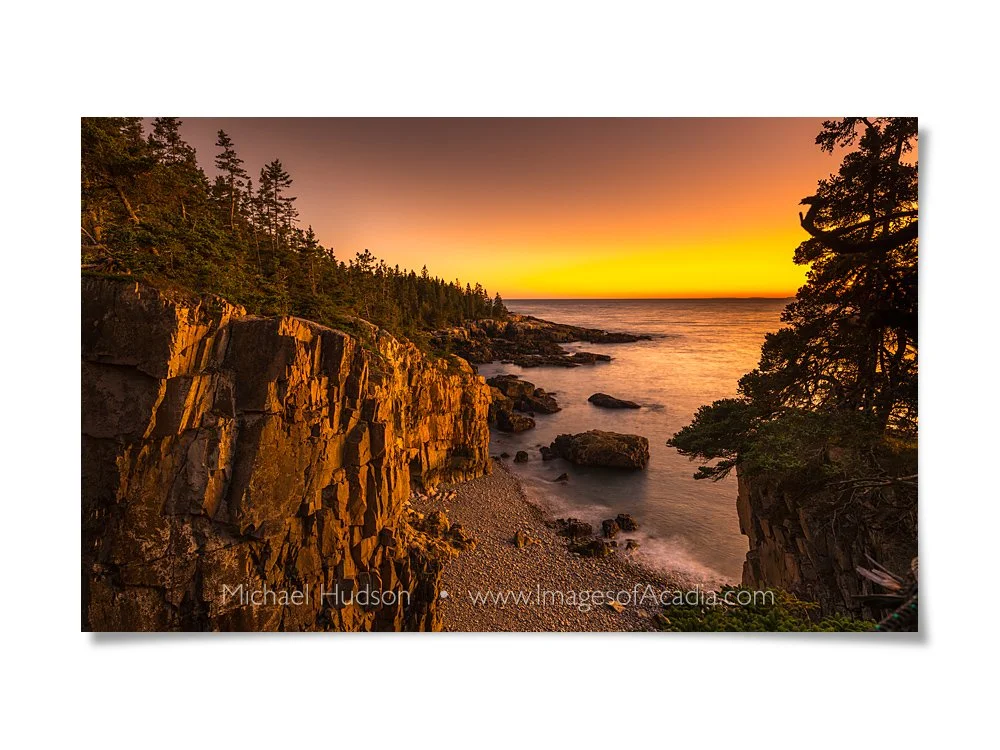 Sundown at the Raven's Nest, Schoodic Peninsula, Acadia National