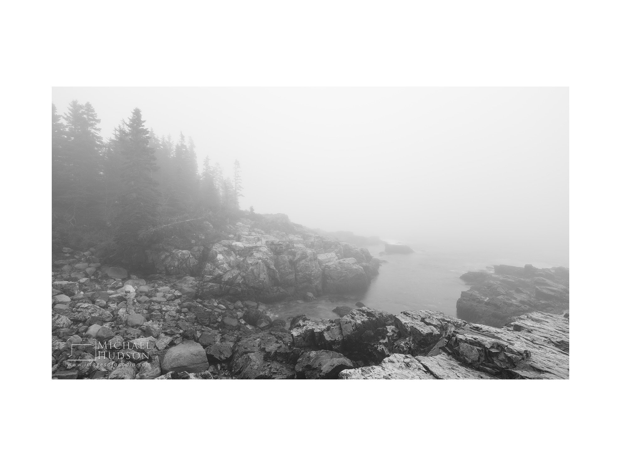 Foggy Coast/ Limited Edition Print No. 2S4-2955bw