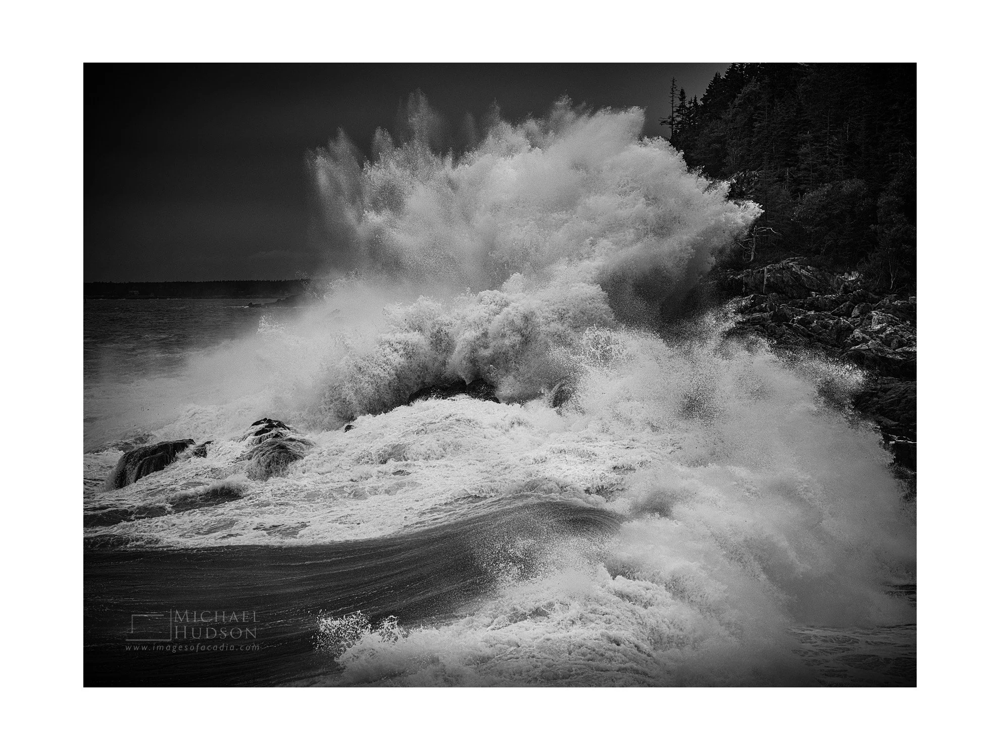 Nor'Easter Wave II, Hunters Head/ Limited Edition Print No. 2S5-2032bw