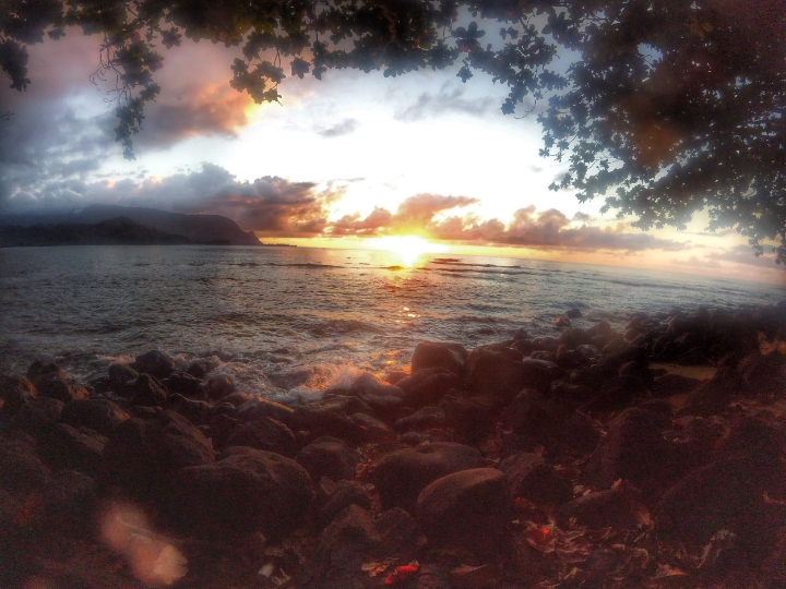 Another beautiful beach. Sunsets are gorgeous at Hawaii.