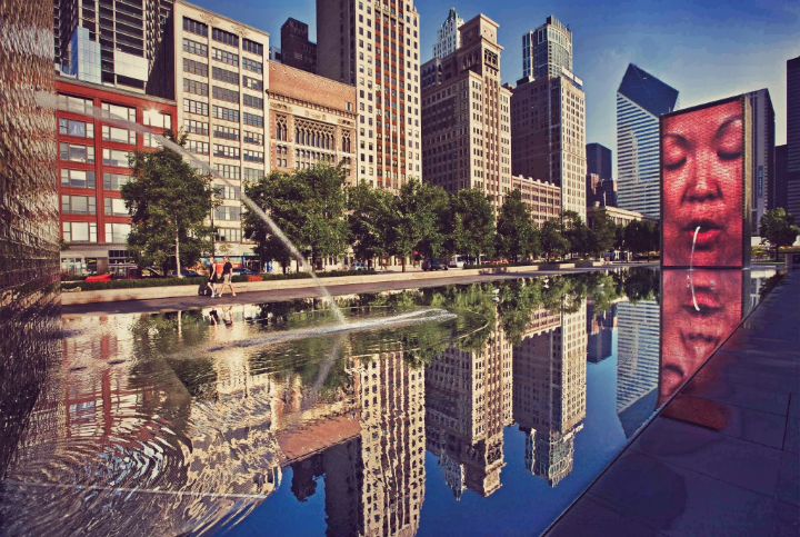 "Image found in google" There are so many things to see and play with around the huge Millennium park.
