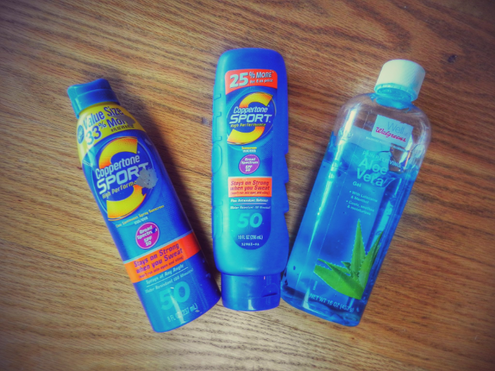 Take tons of sun screen and aloe vera/aftersun screen. Apply every hours or so so you do not get sunburn.