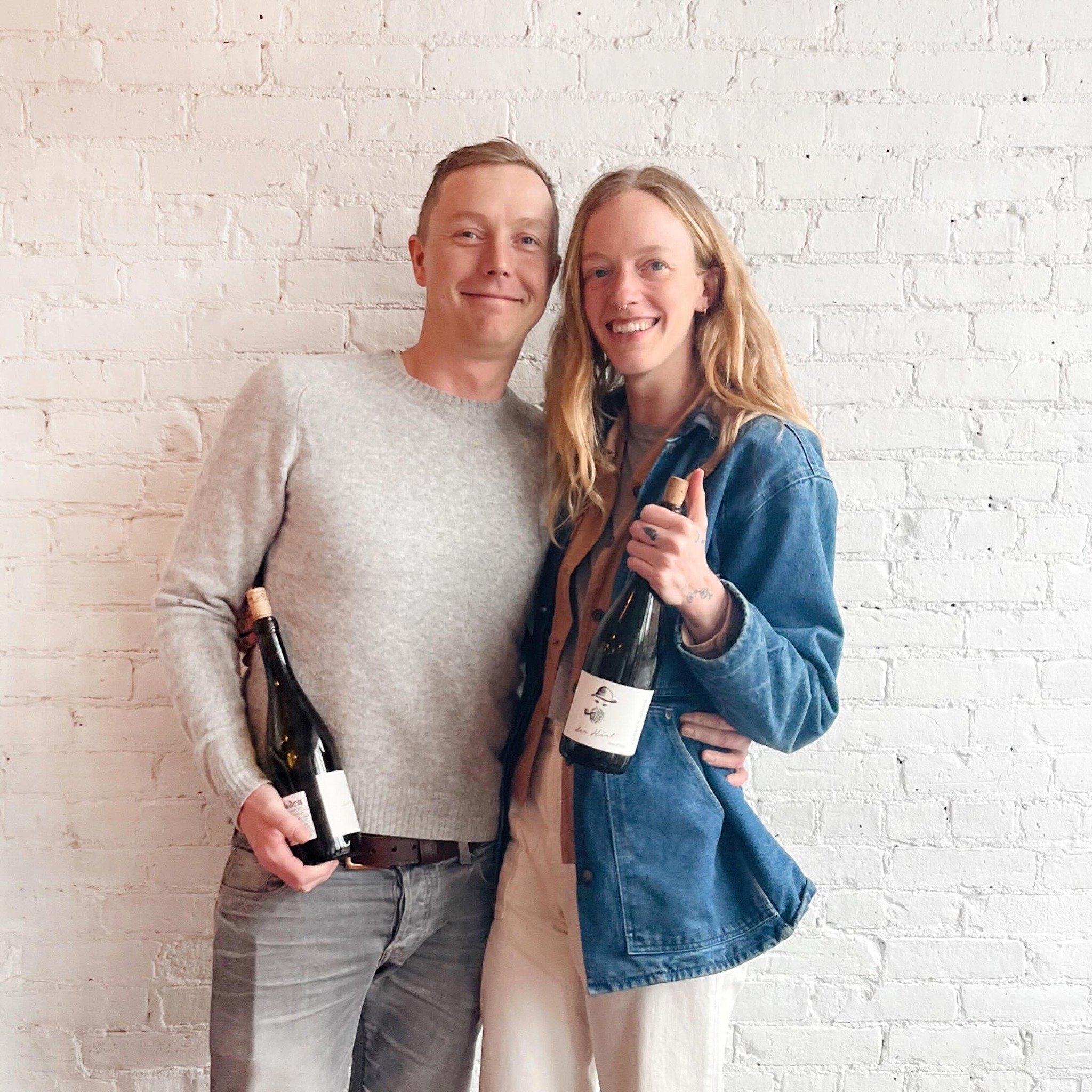 It was an absolute pleasure to meet and taste with Philip and Rosalie of @p.lardot! If you have the time this evening, head over to see our friends @chleo.kingston for a stellar glass of skin contact Pinot Gris or one of their delightfully complex Ri