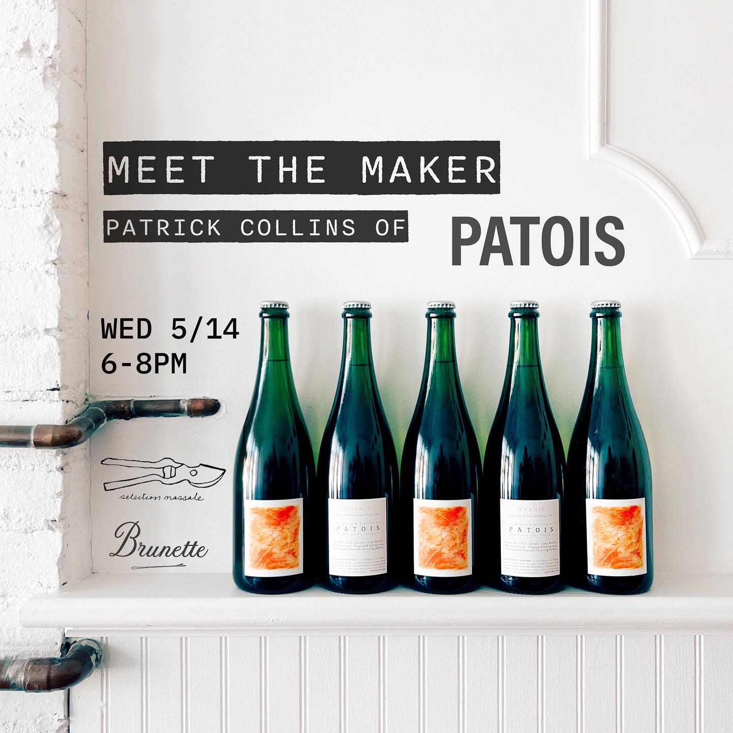 Our cups runneth over! We have a number of fun events for you this month, including a hang session with one half of Virginia&rsquo;s most punk-rock cider &amp; wine producers, @patoiswine. 

Patrick and Danielle gather wild fruit, tend abandoned orch