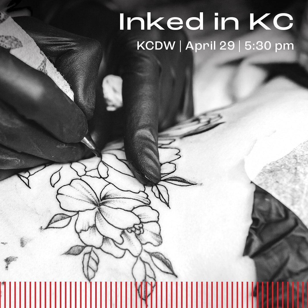 Friends! Come hang out tomorrow night for a KC Design Week happy hour focused on tattooing! I&rsquo;ll be chatting about tattoo processes and styles alongside Sarah Anderson (@handstandsandsmokerings), Mark Galloway (@markgalloway) and Bob Bitner (@b