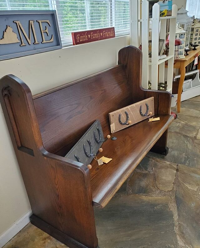 Pew Benches (4ft) - $350 Available at both  stores.  #vintagemagnoliallc #vintage #antiques #shopsmall #shoplocal
