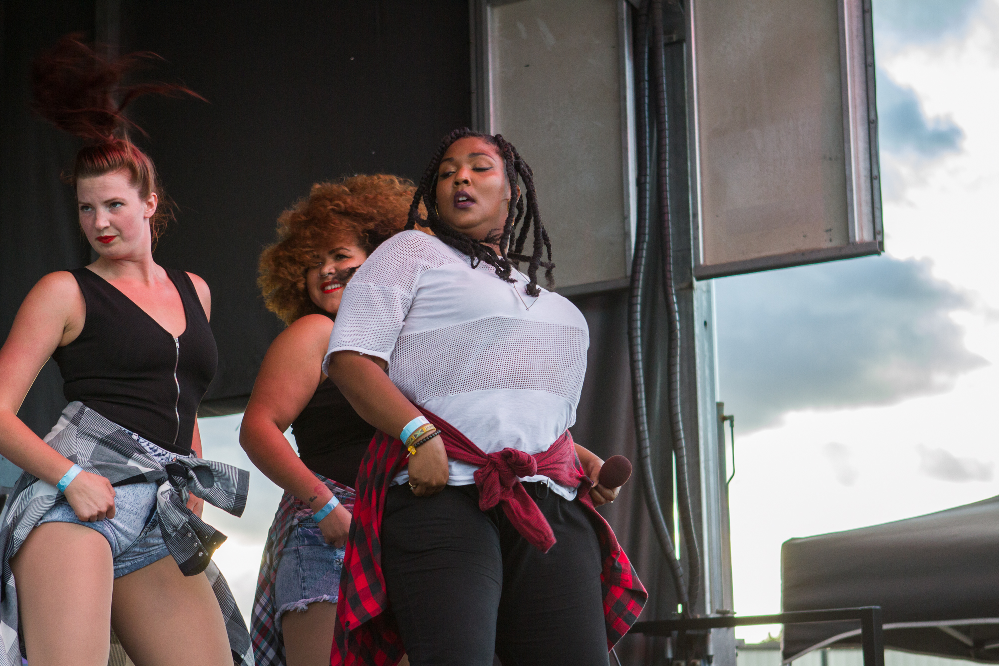 Lizzo performing in Madison, Wisconsin