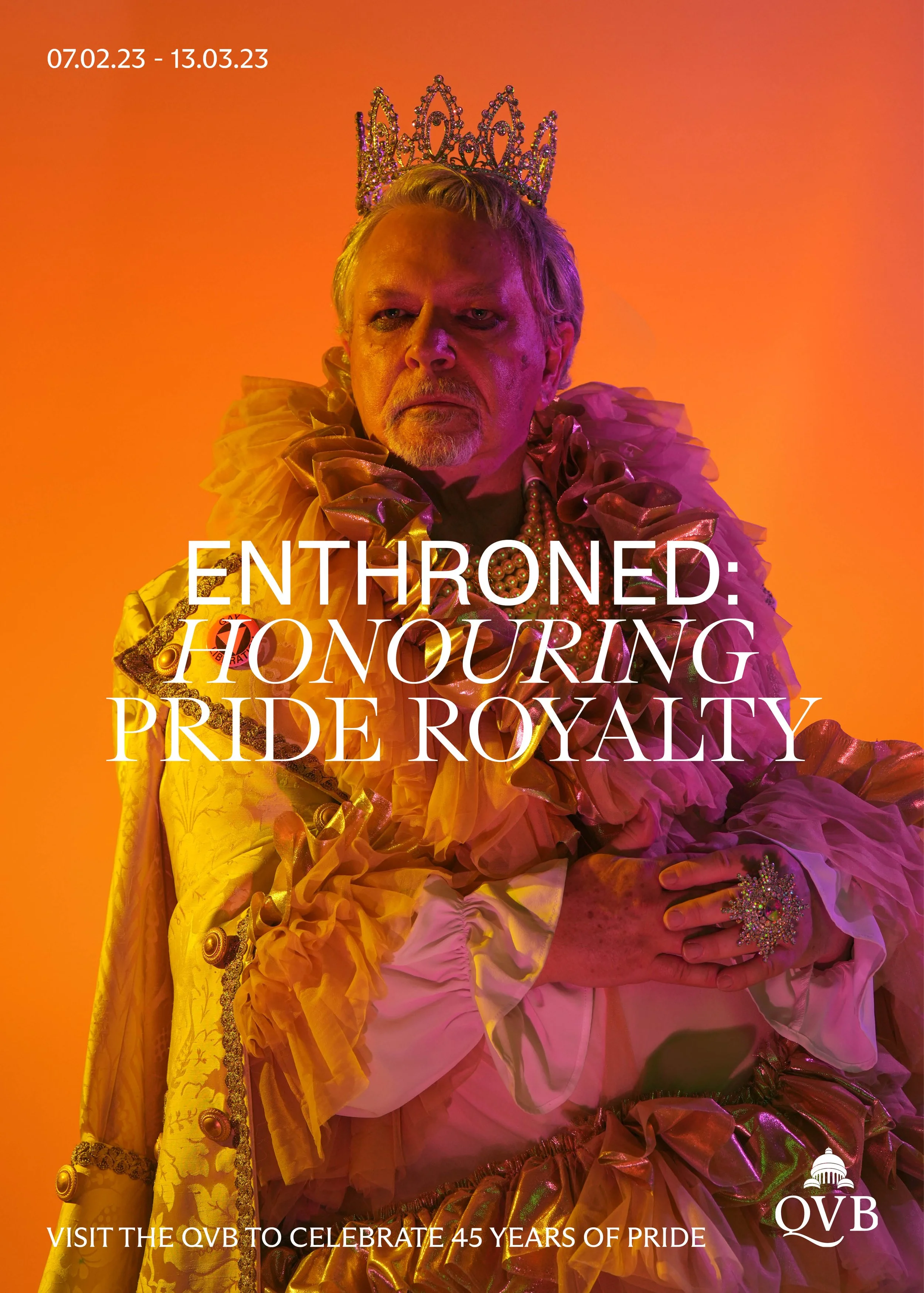  QVB: Enthroned. Queen Victoria Building Pride Campaign. Copywriter: Zac Blakemore 