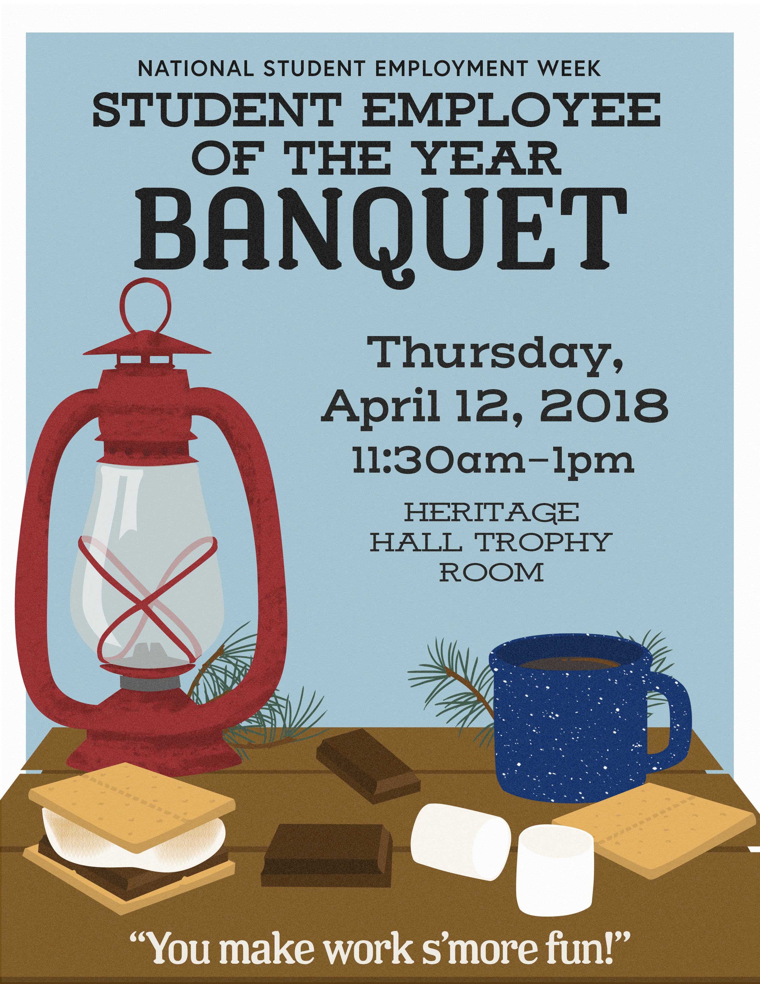 Student Employee Banquet Poster
