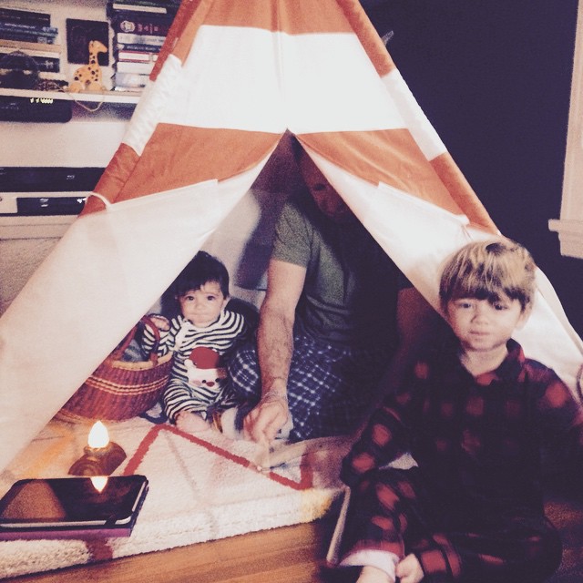 last christmas under our teepee!