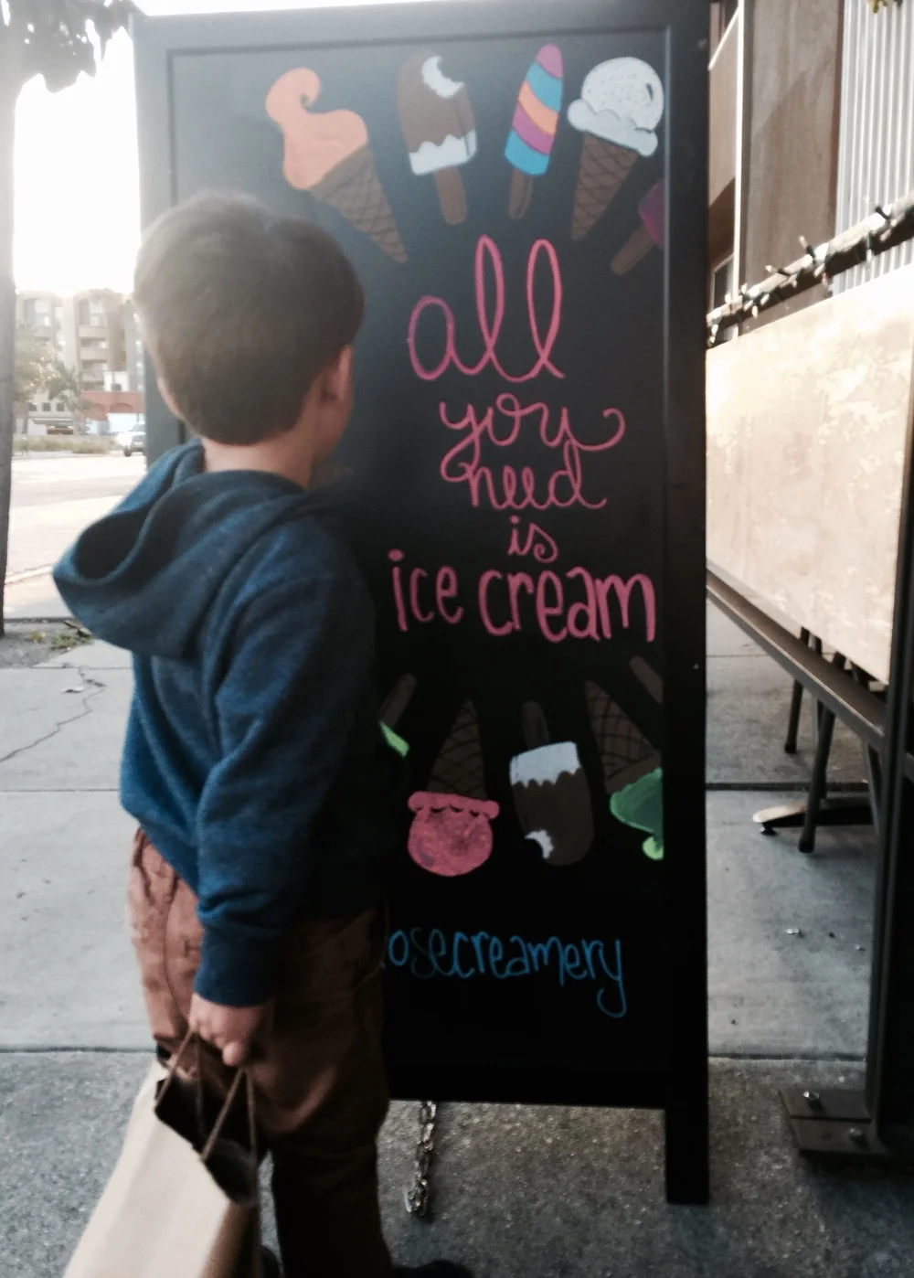 all you need is ice cream + a confession letter