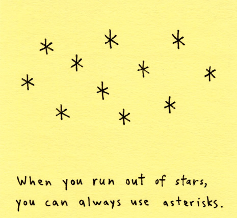 thankful for asterisks