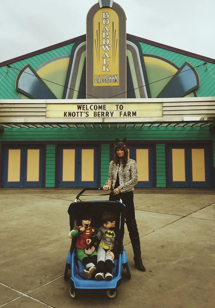 batman + robin vs. knott's berry farm!