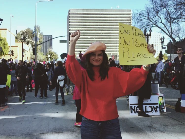 we marched!