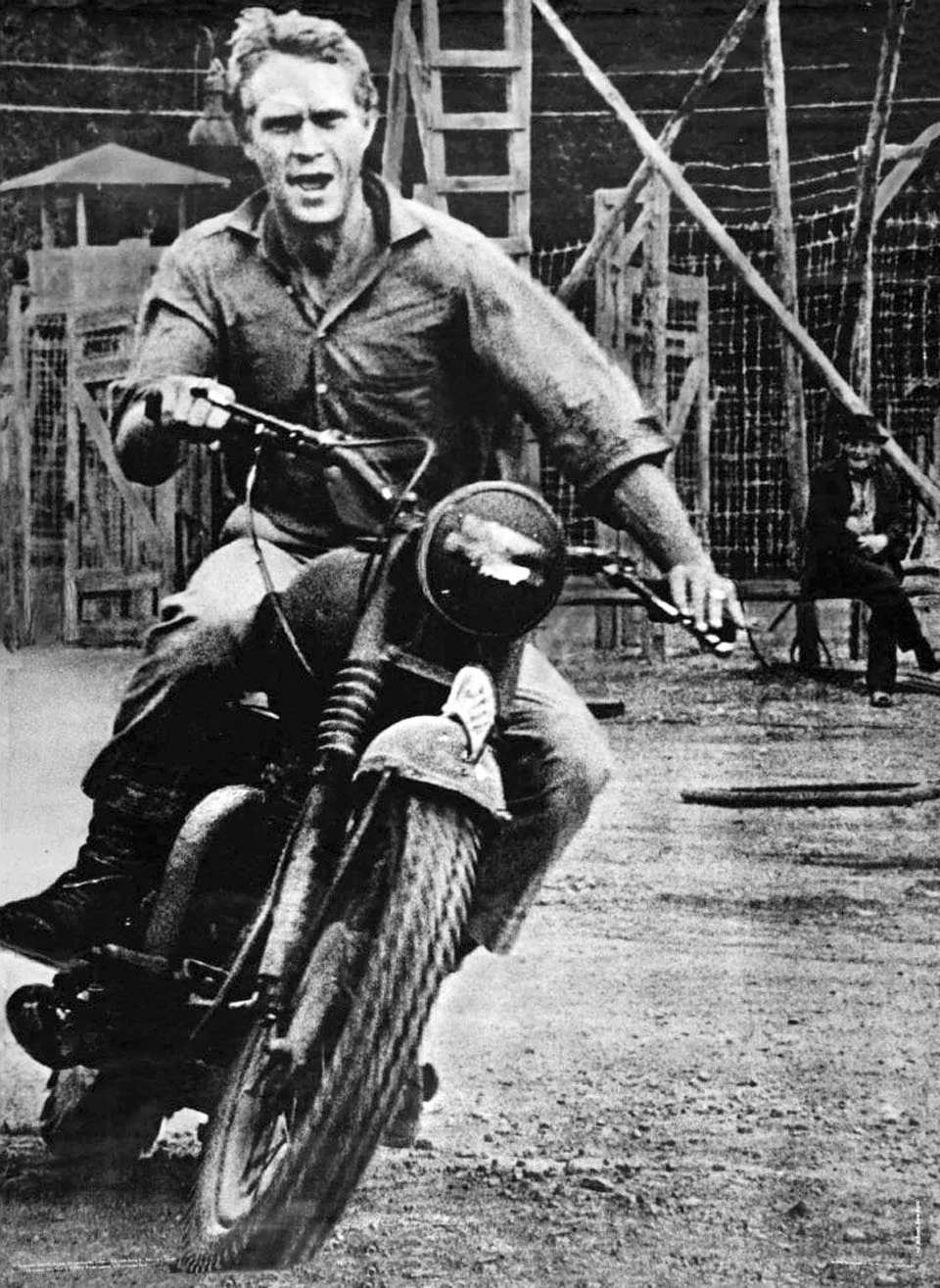 Steve McQueen in The Great Escape.