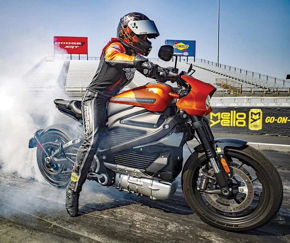 Although Angelle Sampey holds the official World LiveWire Records, Andie Rawlings has run bests of 10.994and 110.47mph.