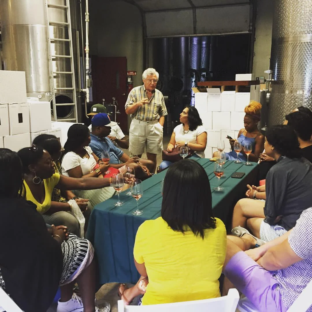 Wine tasting at Paumanok Vineyards