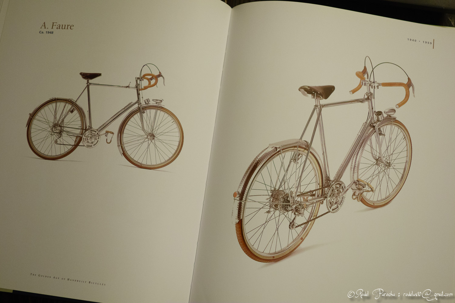 Historical bicycles from the days of artisans and constructeurs. A total feast to my eyes. 