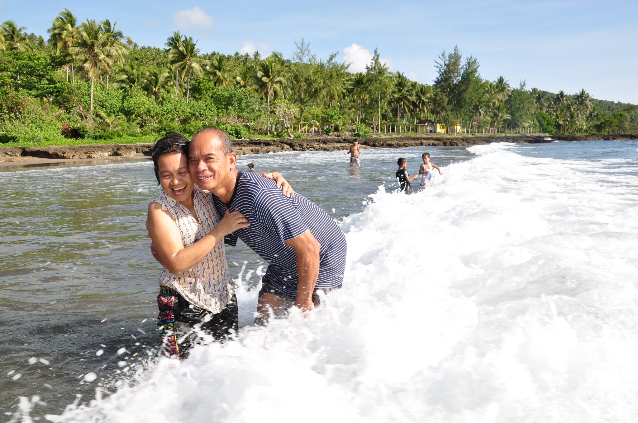 My eldest sister Ate May and her husband taking a break south of Manila. Photo taken in 2013.