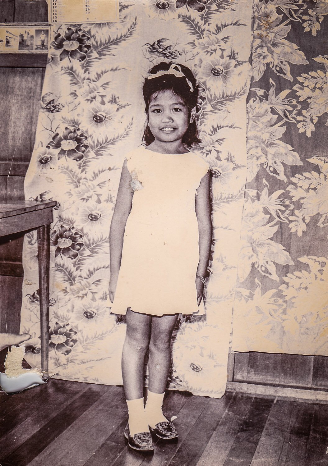 My sister Ate Del when she was young as potency 8 or 9yrs old. Photo date unknown.