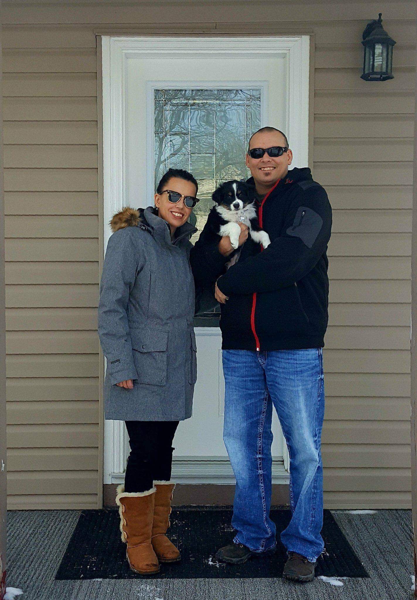 Charlie is now in her forever home with owners Corie Gaudry & Aaron Smith, SK