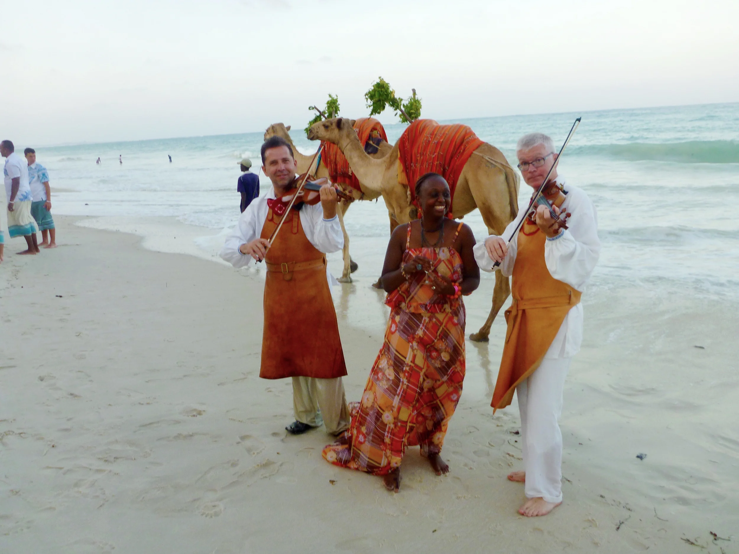 Bröllopsspelning vid ekvatorn