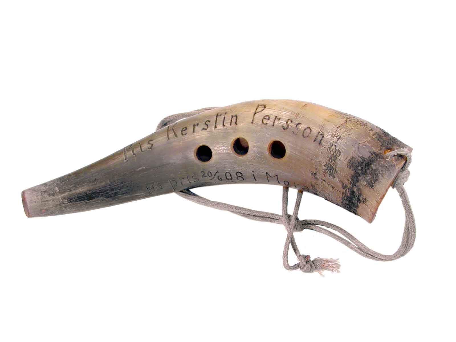 Ris-Kerstis horn. Folkmusikens hus bildarkiv.