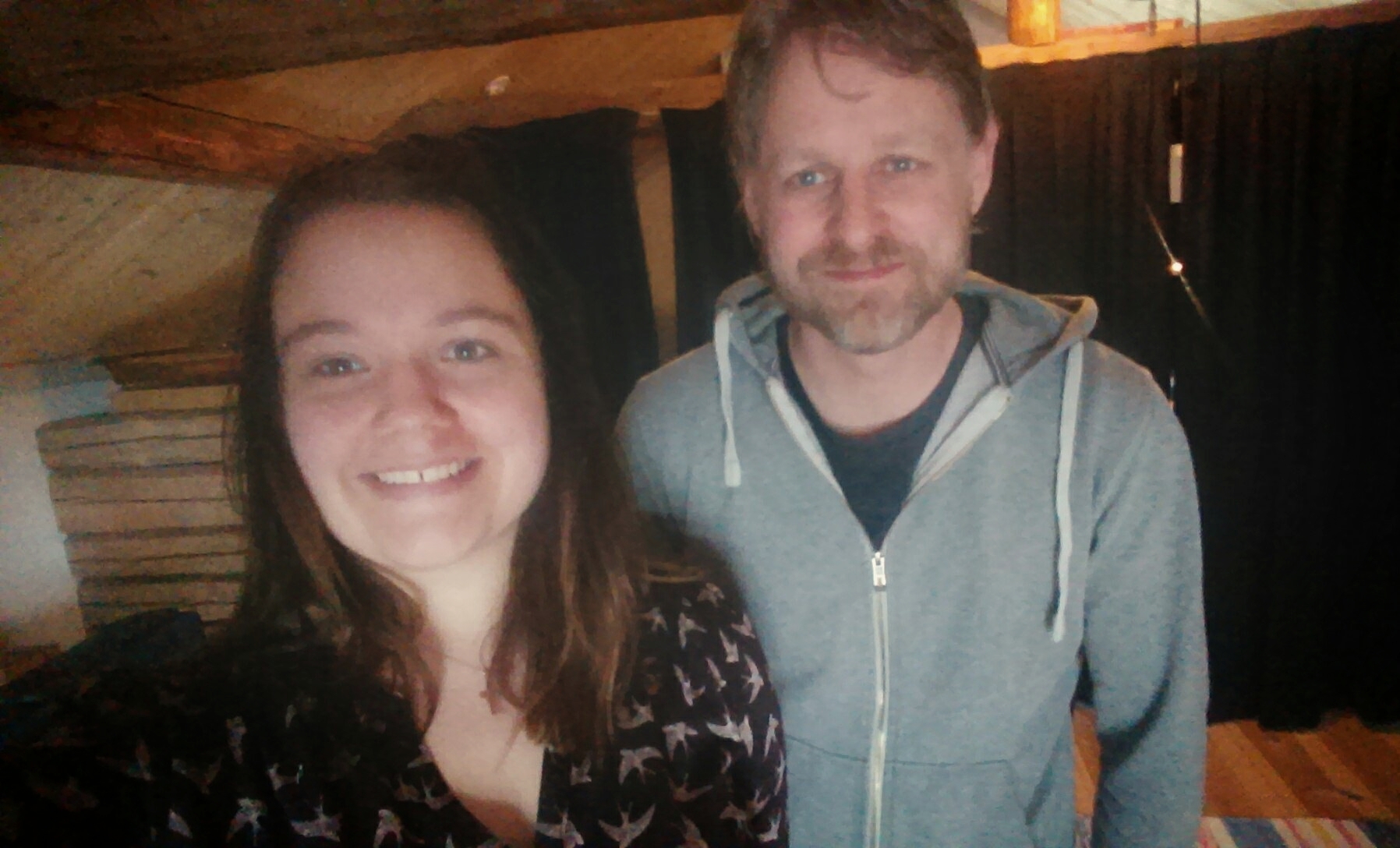 Jag och Jonas Brandin efter en dag med fokus i en del Bodalåtar! Foto: Linnea Hedvall