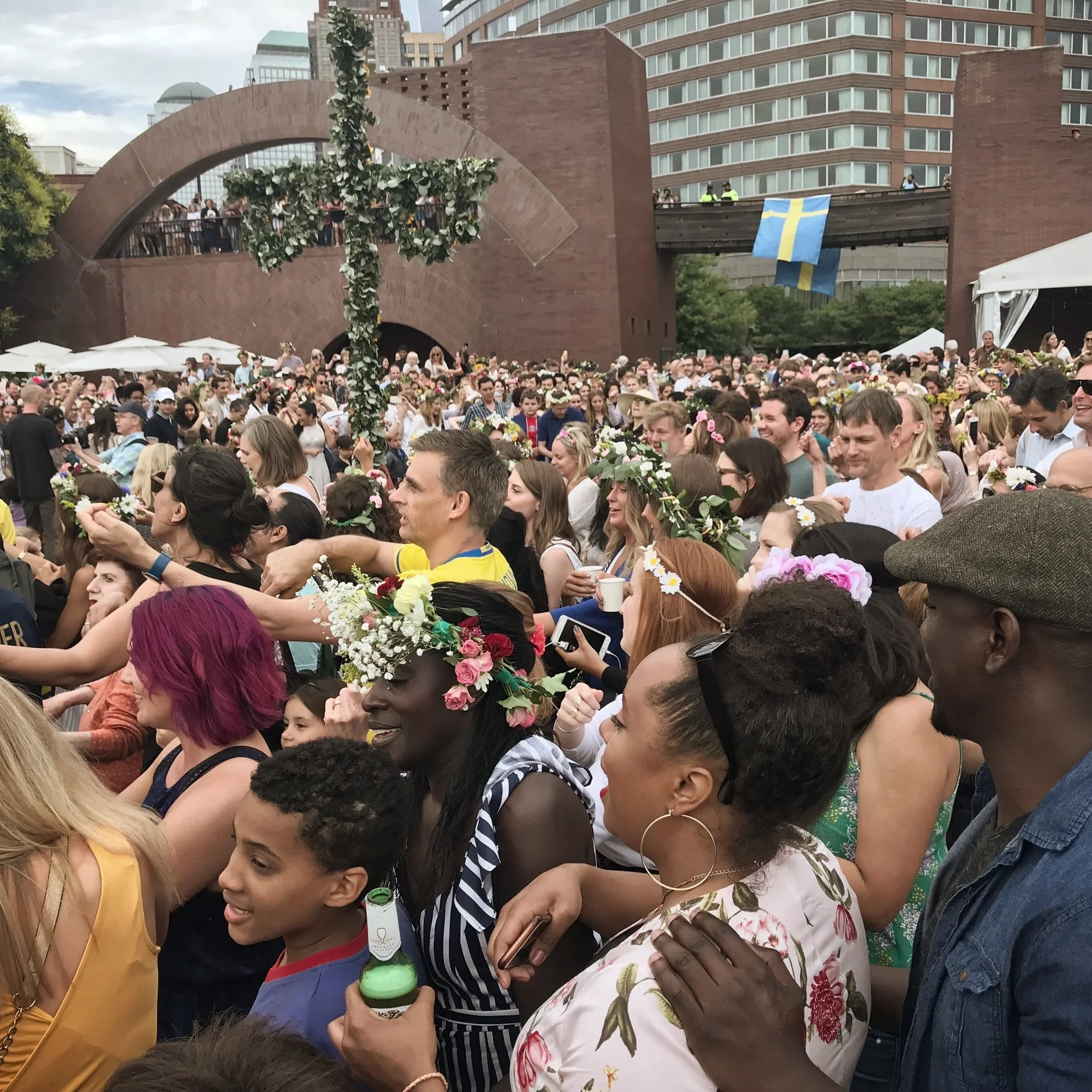Fotoreportage: Midsommar i Battery Park