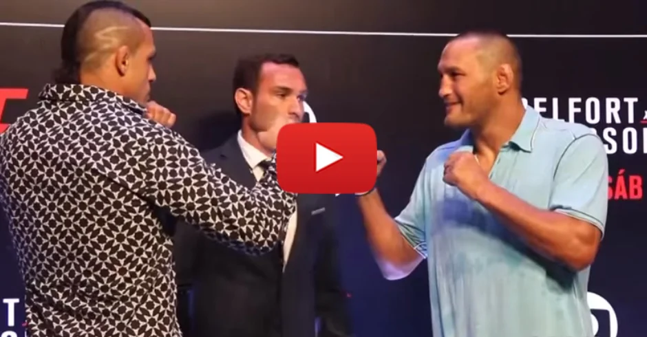 UFC Fight Night 77 media day staredowns