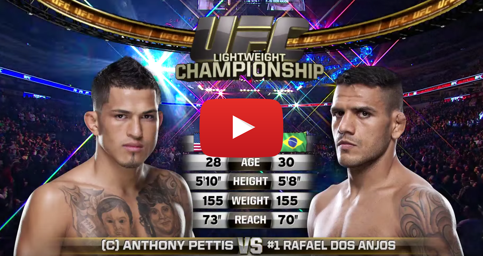 UFC 196 Free Fight: Rafael Dos Anjos vs Anthony Pettis